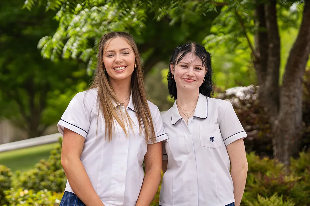 Olivia Monaghan and Isabelle Pitt - Pindari House Captains