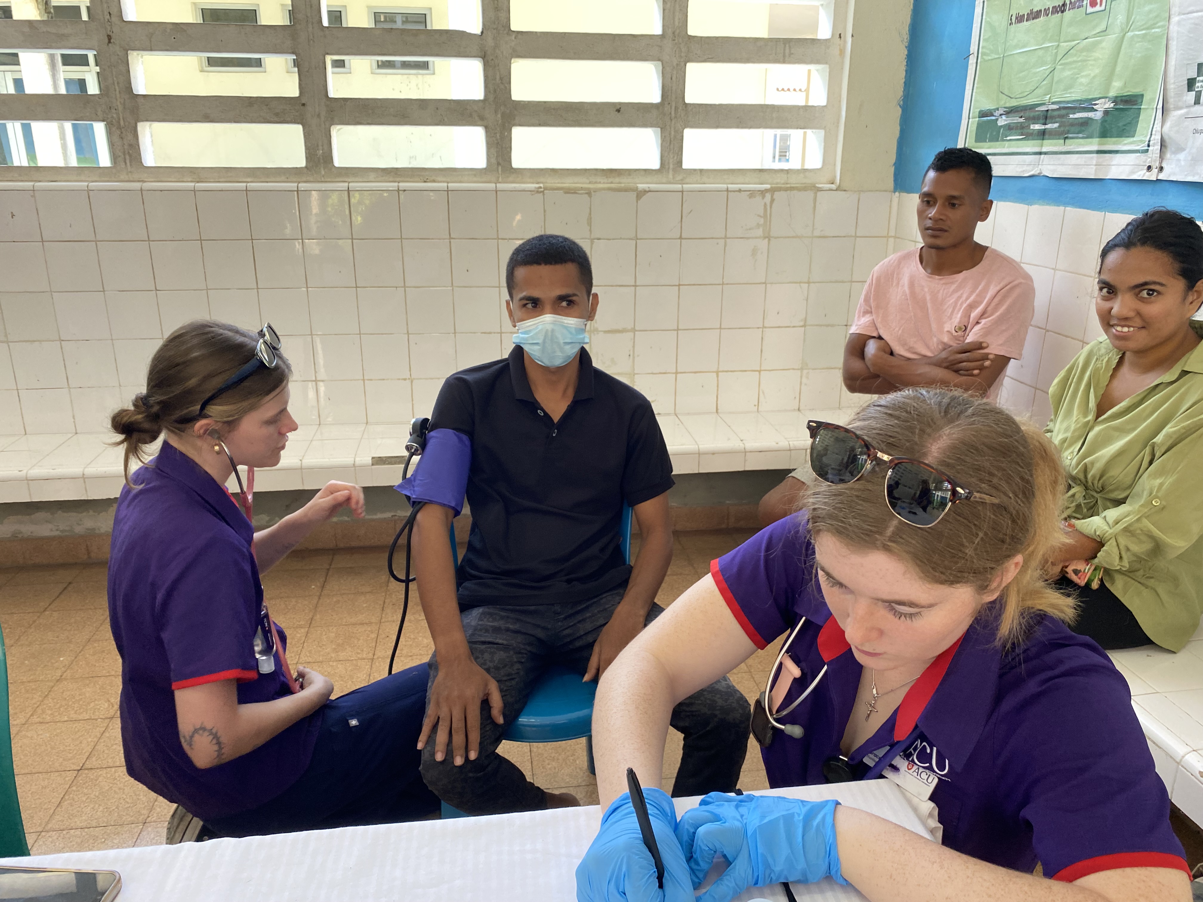 2019 SFX graduate Grace providing medical care
